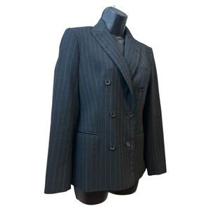 The Limited Stretch Black & Grey Stripe Woman's Blazer XS